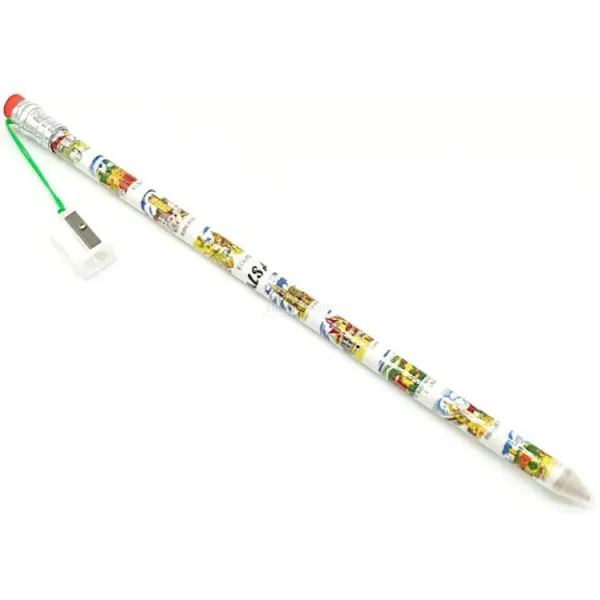 Maxi Crayon de papier avec Gomme et Taille Crayon décor Villes d'Alsace