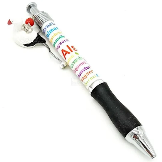 Stylo à Bille Alsace avec Breloque Cigogne