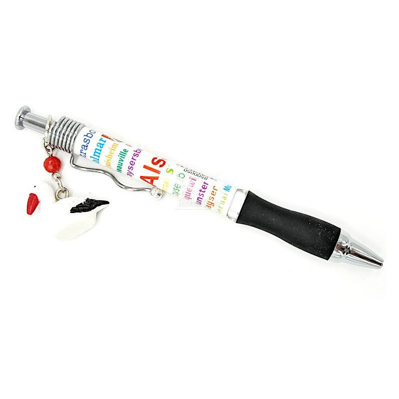 Alsace Ballpoint Pen with Stork Charm