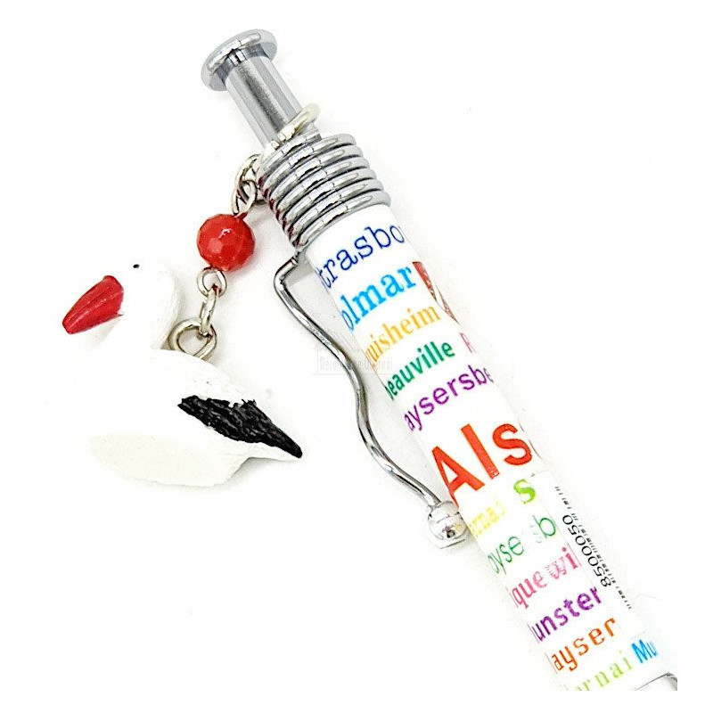 Alsace Ballpoint Pen with Stork Charm