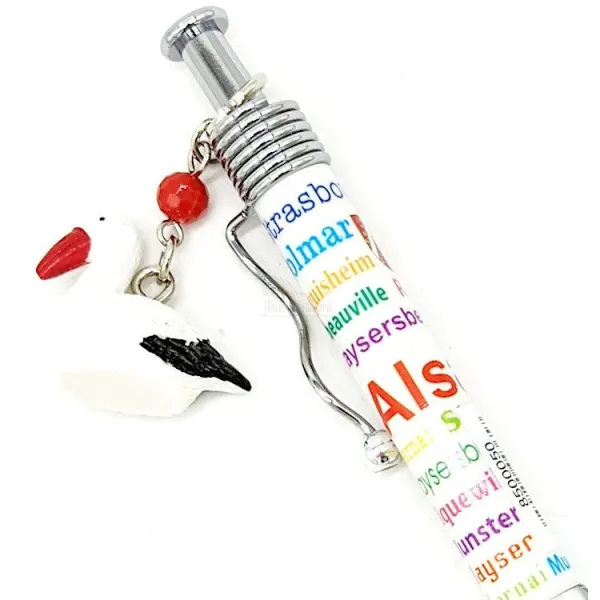 Alsace Ballpoint Pen with Stork Charm