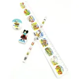 Set Crayon de papier avec Gomme, règle et Taille Crayon décor Villes d'Alsace