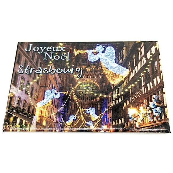 Magnet Décoratif Joyeux Noël Cathédrale de Strasbourg