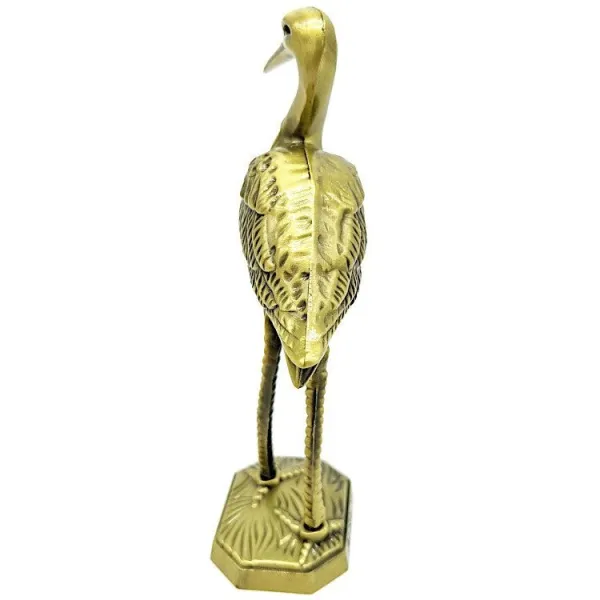 Alsace stork in brass-coated metal with Alsace marking