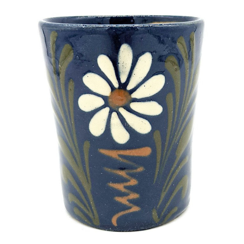 Blue Water Goblet from Soufflenheim Daisy