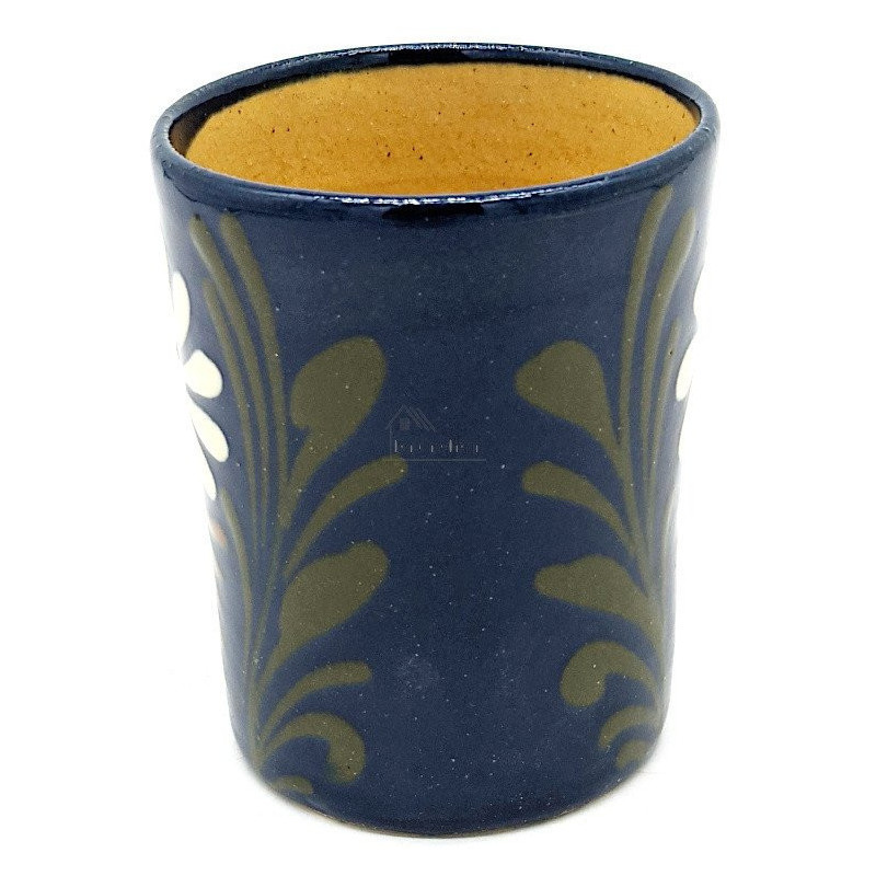 Blue Water Goblet from Soufflenheim Daisy