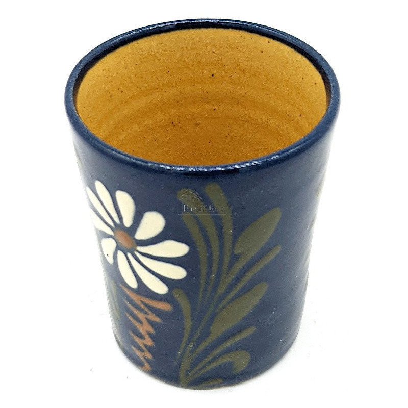 Blue Water Goblet from Soufflenheim Daisy