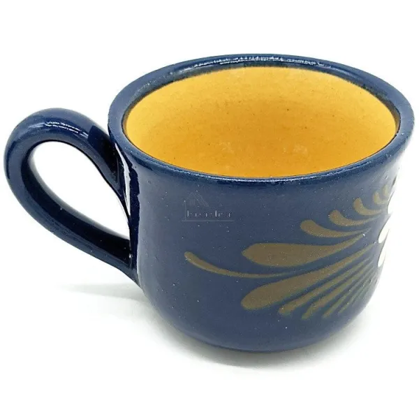 Tasse à Déjeuner Bleu de Soufflenheim Marguerite