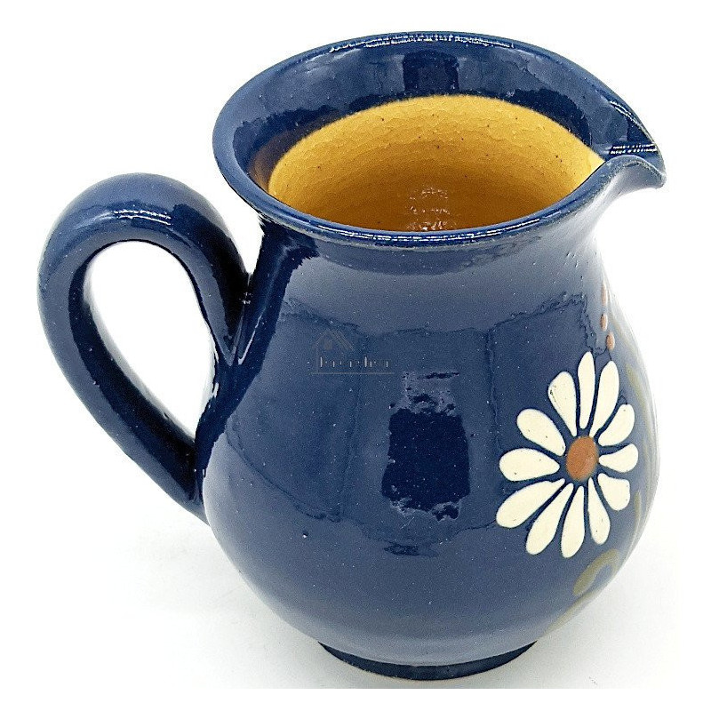 Weinkrug 50 cl Bleu de Soufflenheim Gänseblümchen