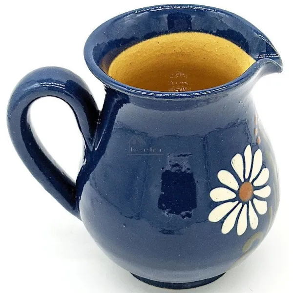 Wine pitcher 50 cl Bleu de Soufflenheim Daisy