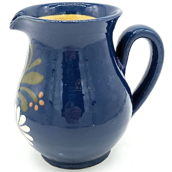 Wine pitcher 50 cl Bleu de Soufflenheim Daisy