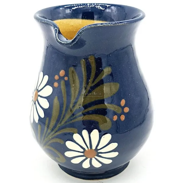 Wine pitcher 50 cl Bleu de Soufflenheim Daisy
