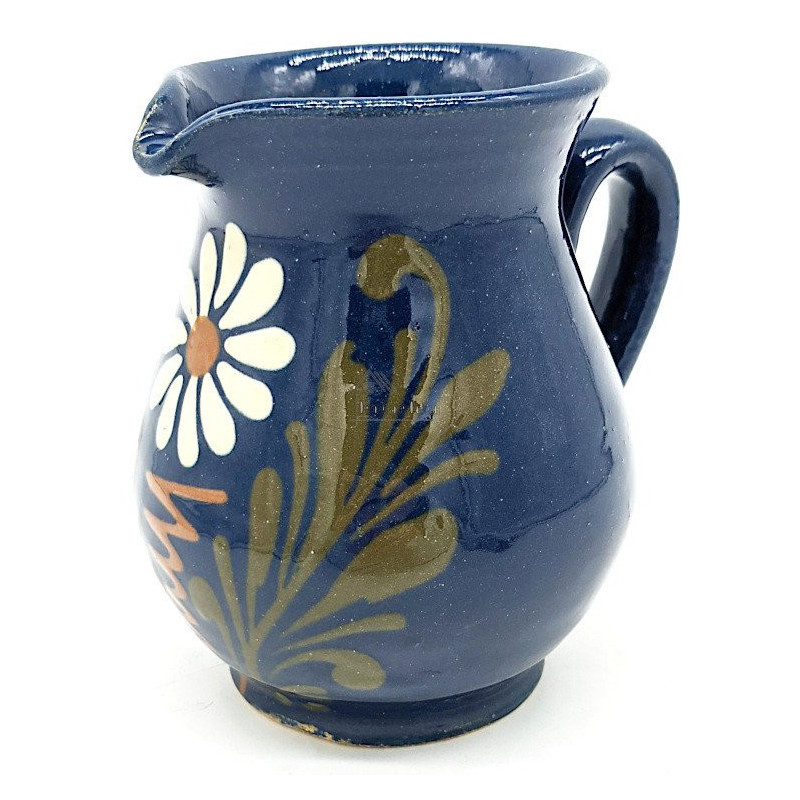 Weinkrug 50 cl Bleu de Soufflenheim Gänseblümchen
