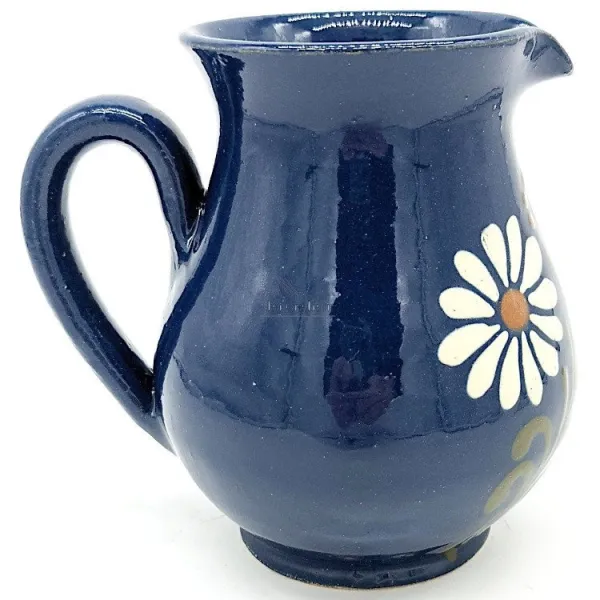 Wine pitcher 75 cl Bleu de Soufflenheim Daisy