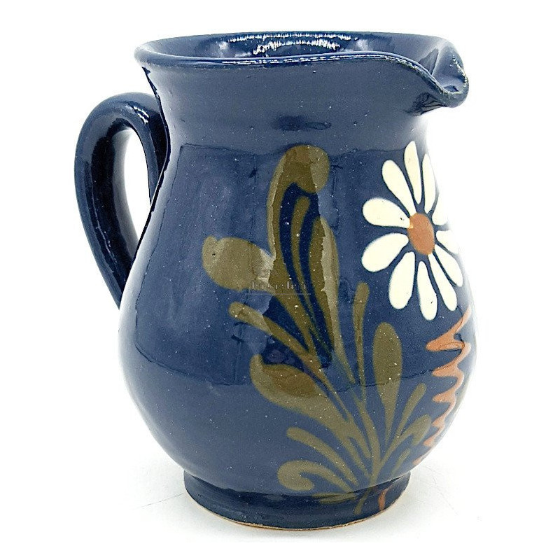 Weinkrug 75 cl Bleu de Soufflenheim Gänseblümchen
