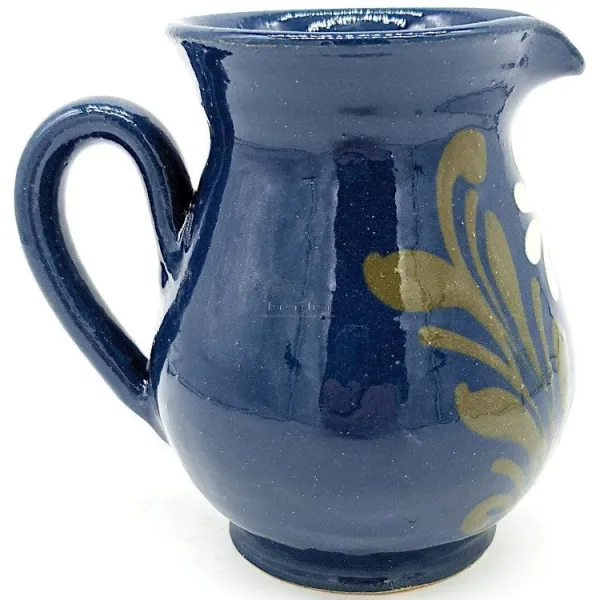 Pichet à Vin 75 cl Bleu de Soufflenheim Marguerite