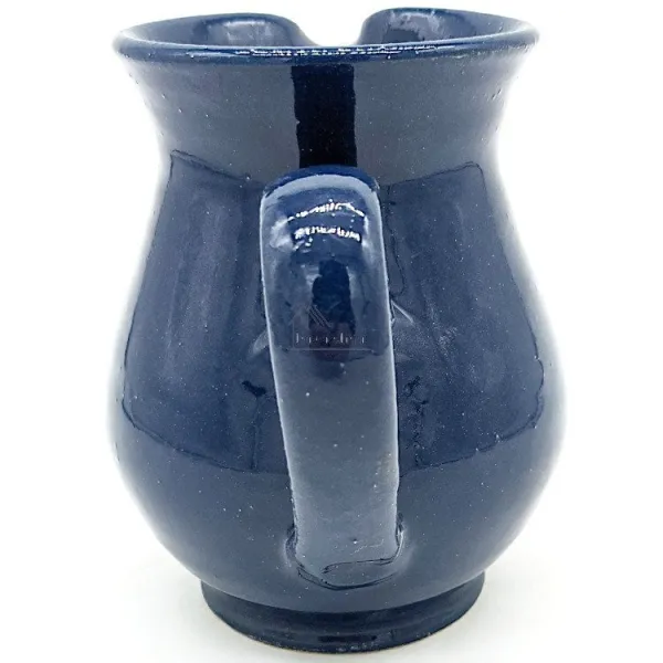 Pichet à Vin 75 cl Bleu de Soufflenheim Marguerite