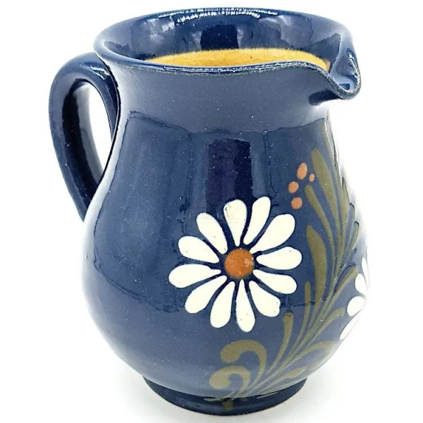 Wine pitcher 75 cl Bleu de Soufflenheim Daisy