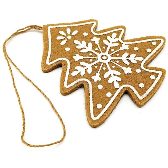 Hanging Felt Snow Christmas Tree