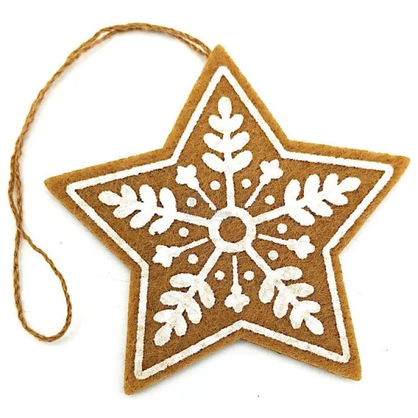 Felt Snow Star to hang