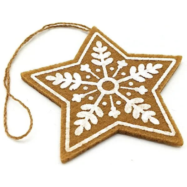 Felt Snow Star to hang