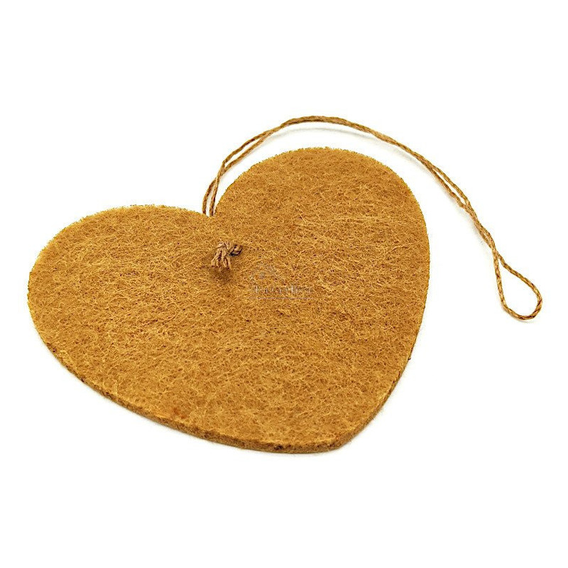 Christmas Snow Felt Heart to hang