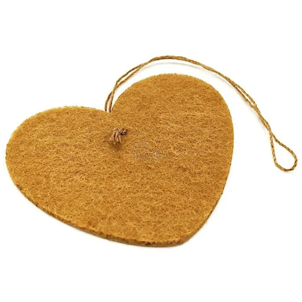 Christmas Snow Felt Heart to hang