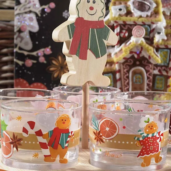 Set Apéritif 5 Bols en Verre sur Plateau en Bois Mannele