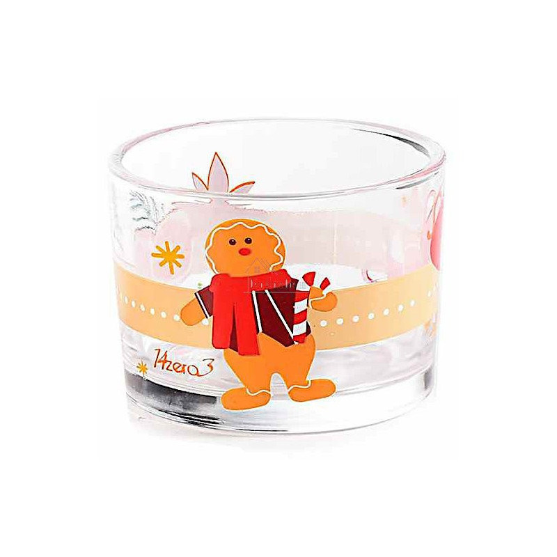 Set Apéritif 5 Bols en Verre sur Plateau en Bois Mannele