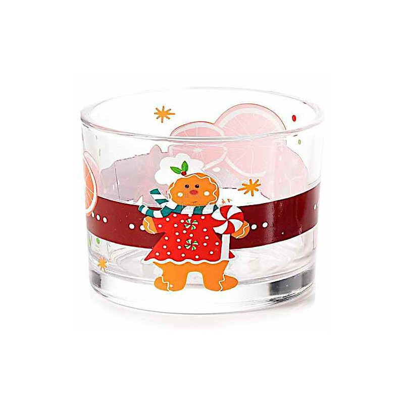 Set Apéritif 5 Bols en Verre sur Plateau en Bois Mannele