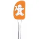 Spatule en Silicone décor Mannele Pain d'Epices Orange