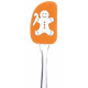 Spatule en Silicone décor Mannele Pain d'Epices Orange