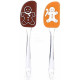 Spatule en Silicone décor Mannele Pain d'Epices Orange