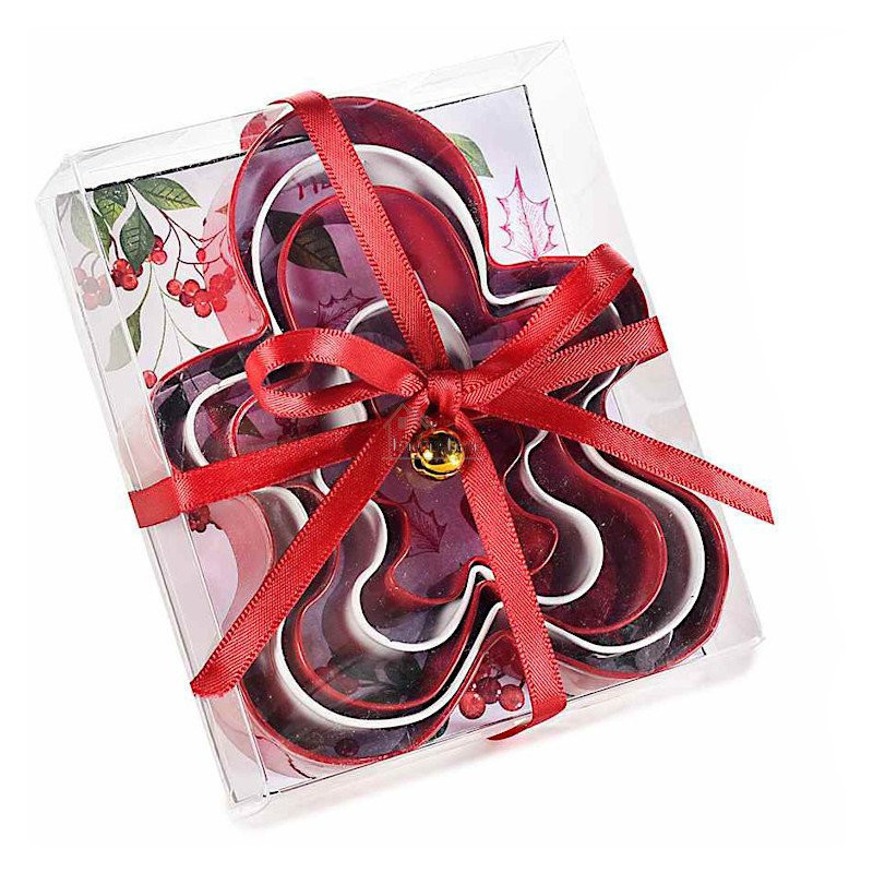 Box of 5 steel cookie cutters in the shape of Mannele