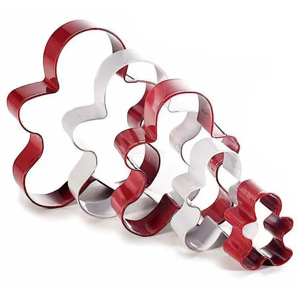 Box of 5 steel cookie cutters in the shape of Mannele