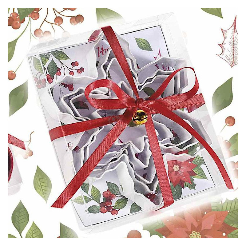 Box of 5 Star-shaped Steel Cookie Cutters