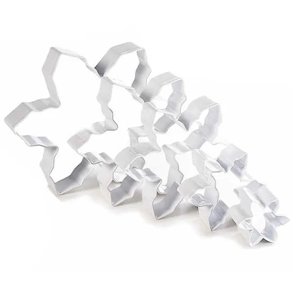 Box of 5 Star-shaped Steel Cookie Cutters