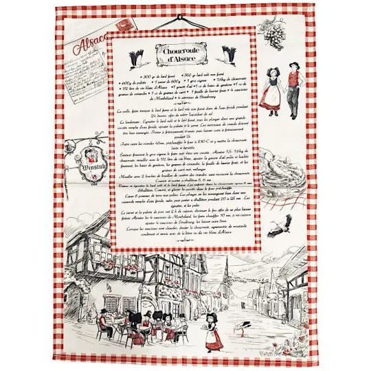 Torchon de Cuisine Recette de la Choucroute d'Alsace