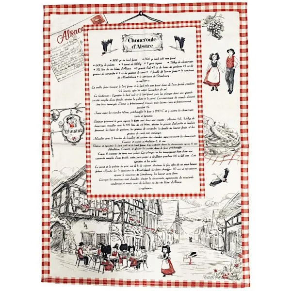 Torchon de Cuisine Recette de la Choucroute d'Alsace