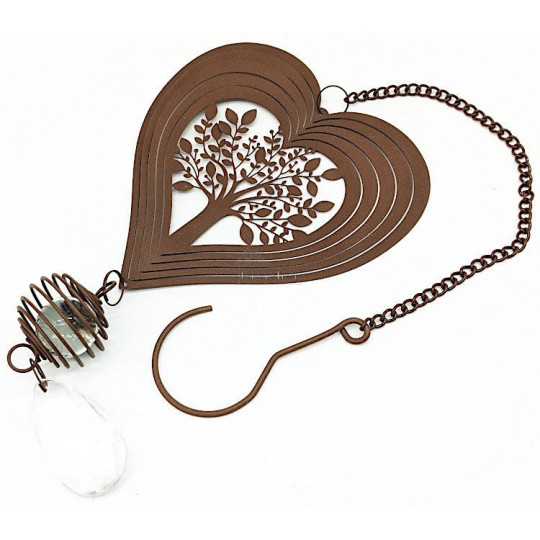 Heart of Alsace in metal laser decoration Tree of Life