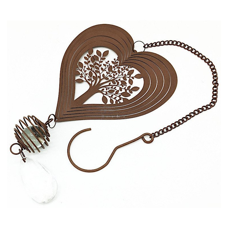 Heart of Alsace in metal laser decoration Tree of Life