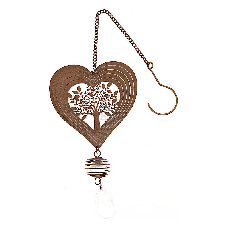 Heart of Alsace in metal laser decoration Tree of Life