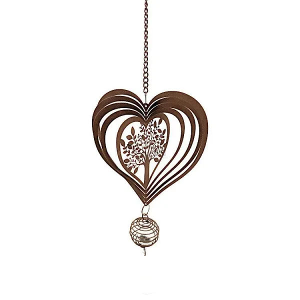 Coeur d'Alsace en métal décor laser Arbre de Vie