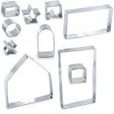 Coffret 10 Emporte Pièce en Acier construction Maison