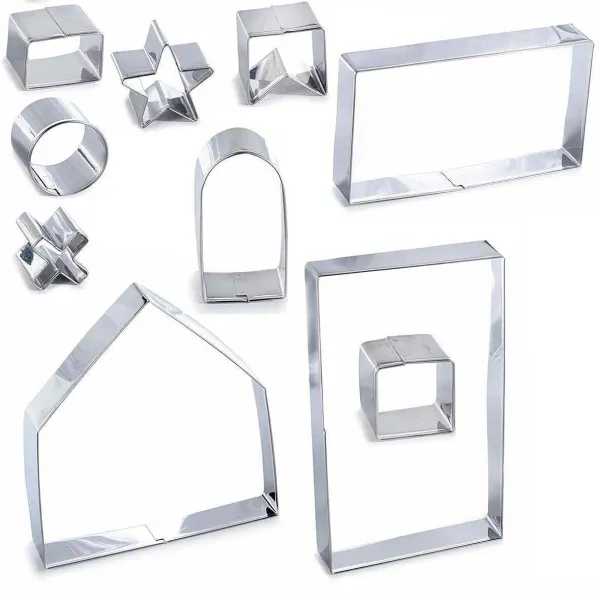 Coffret 10 Emporte Pièce en Acier construction Maison