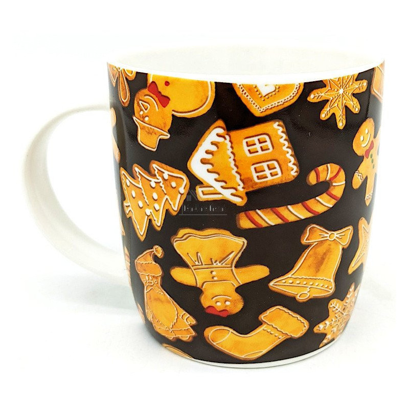 Coffret Maison avec Mug en Porcelaine décor Mannele, Maison et Cloches
