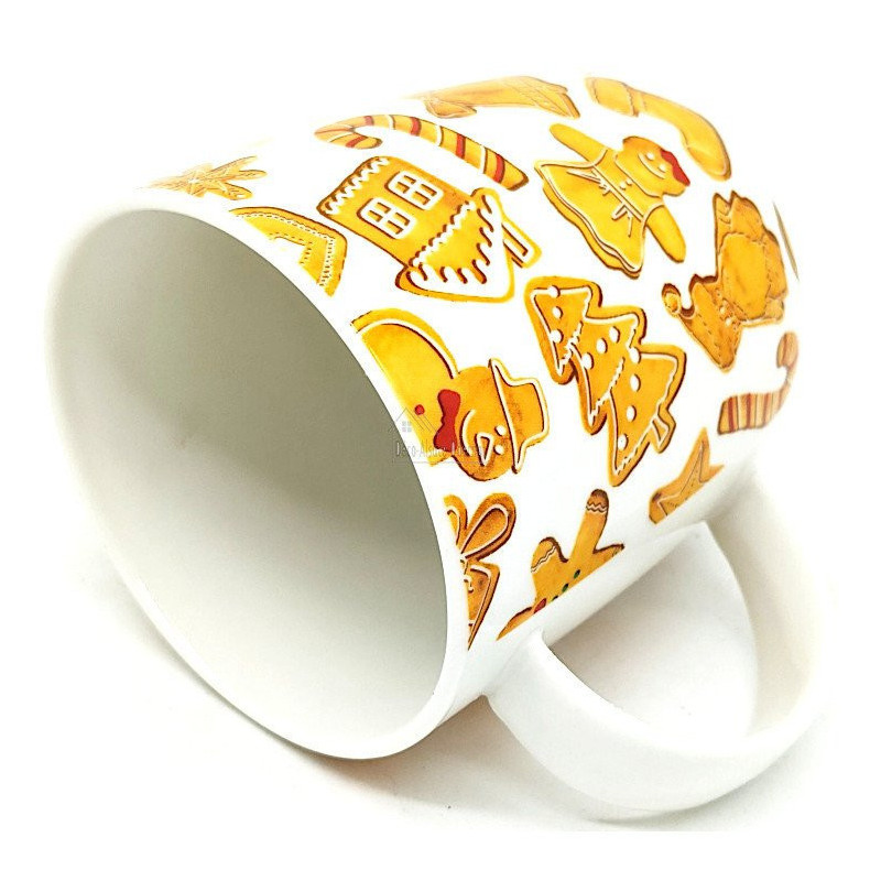 Coffret Maison avec Mug en Porcelaine décor Mannele, Maison et Cannes de Sucre