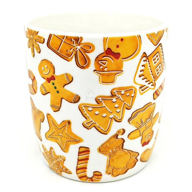 Coffret Maison avec Mug en Porcelaine décor Mannele, Maison et Cannes de Sucre