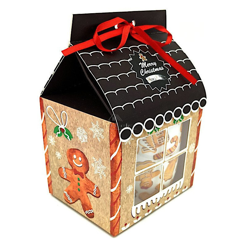 Coffret Maison avec Mug en Porcelaine décor Mannele, Maison et Cannes de Sucre