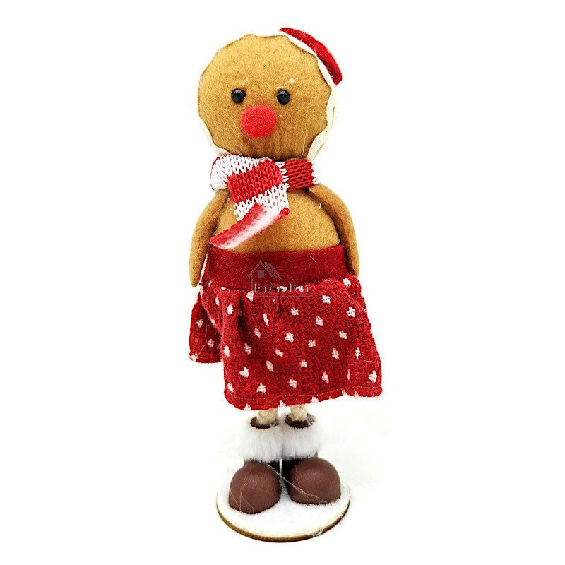 Bonhomme Fille en Pain d'Epices décoratif à poser